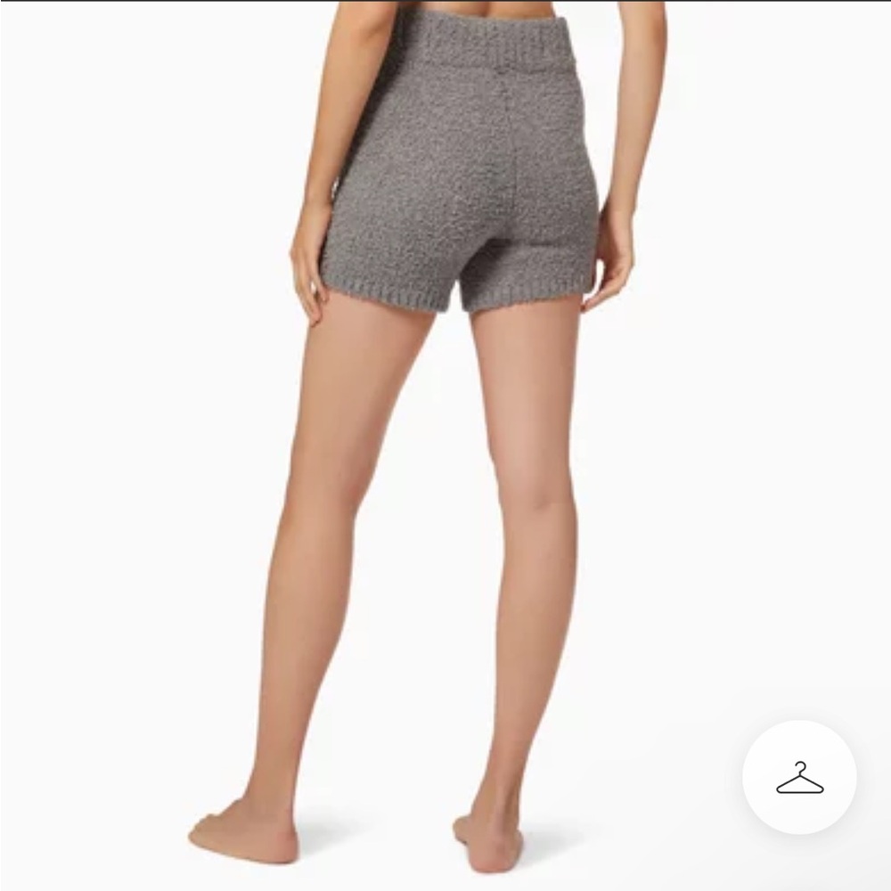 Skims Cozy Soft knit Boucle shorts color: Smoke/grey XS/XXS Sherpa teddy shorts